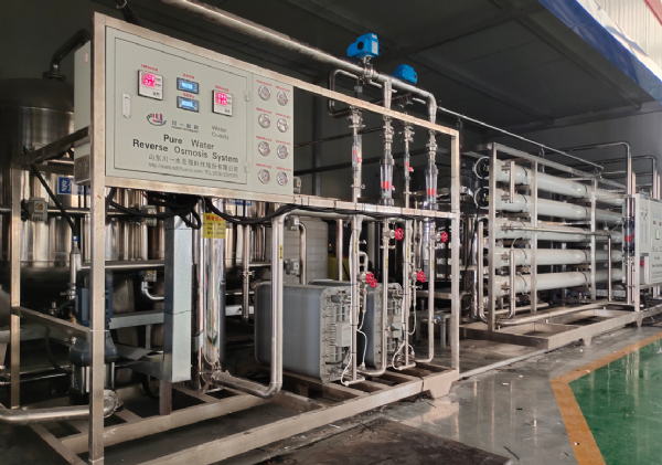 淄博10T双级反渗透+EDI超纯水设备安装调试