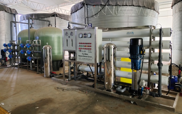 山东花木种植15T单级反渗透设备安装调试